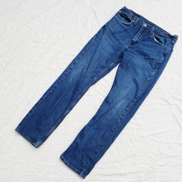 Levis 505 Blue Jeans - Picture 2 of 4